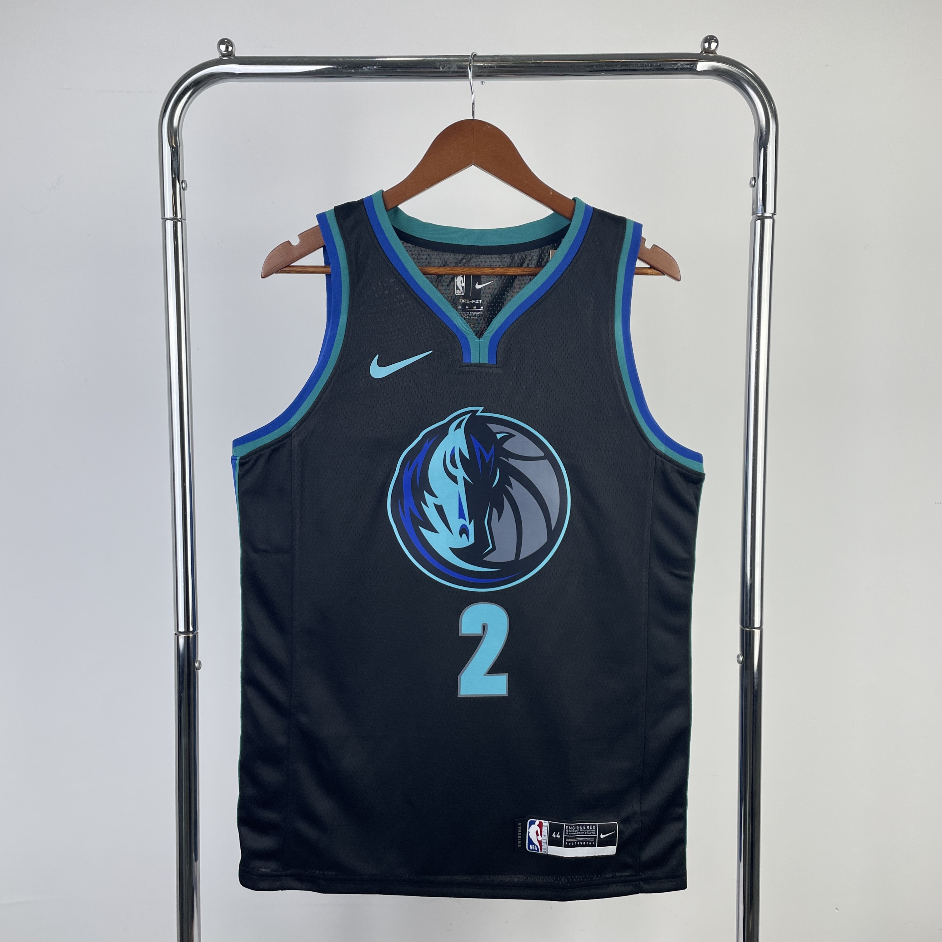Men Dallas Mavericks #2 Irving Black Season Nike 2024 NBA Jersey->->NBA Jersey